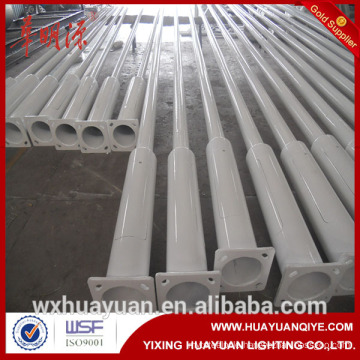 6m 8m height road street curved arm steel tubular pole